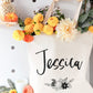 Personalized Tote Bag - Flowers