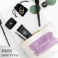 Personalized Makeup Bag Envie Purple, Toiletry