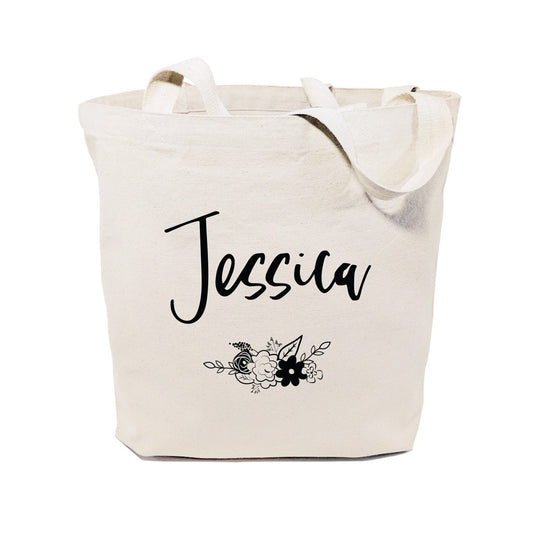 Personalized Tote Bag - Flowers